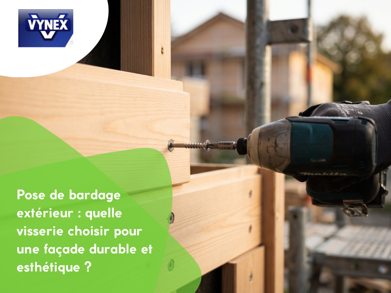Pose de bardage extérieur : quelle visserie choisir pour une façade durable et esthétique ?