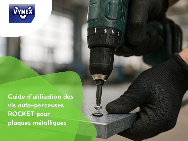 Guide d’utilisation des vis auto-perceuses ROCKET pour plaques métalliques