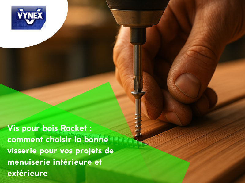 Vis pour bois Rocket  : comment choisir la bonne visserie pour vos projets de menuiserie intérieure et extérieure