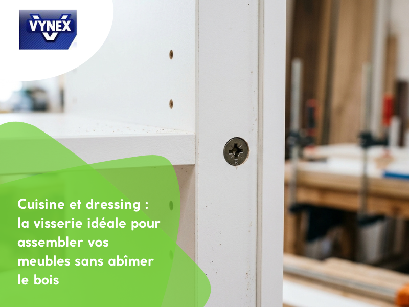 Cuisine et dressing : la visserie idéale pour assembler vos meubles sans abîmer le bois