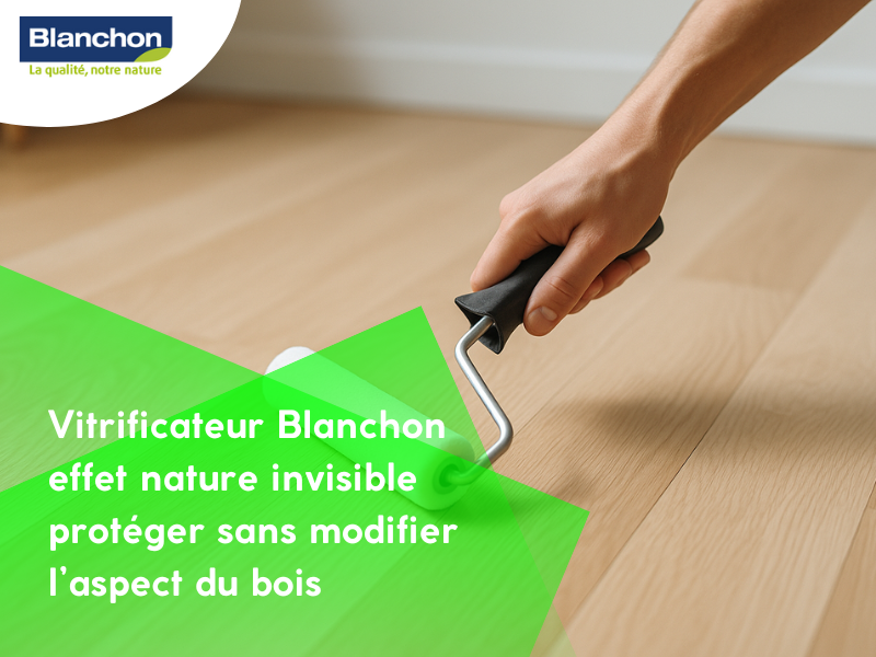 Vitrificateur Blanchon effet nature invisible protéger sans modifier l’aspect du bois