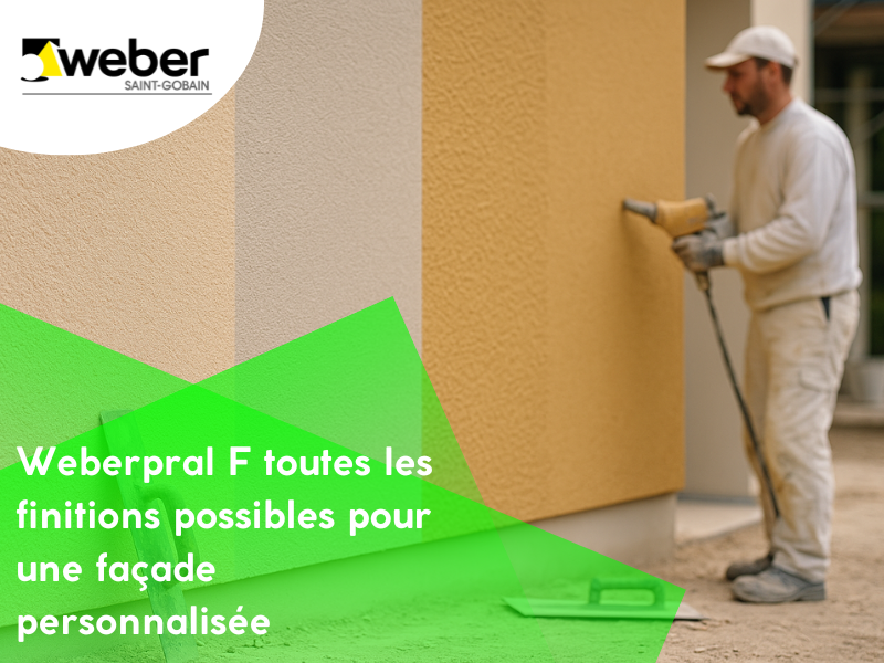 Weberpral F toutes les finitions possibles pour une façade personnalisée