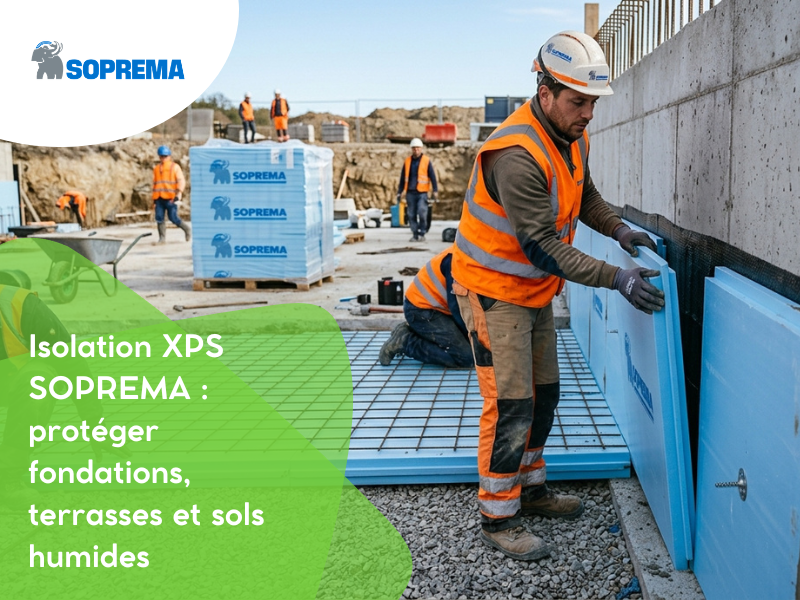 Isolation XPS SOPREMA : Protéger Fondations, Terrasses et Sols Humides