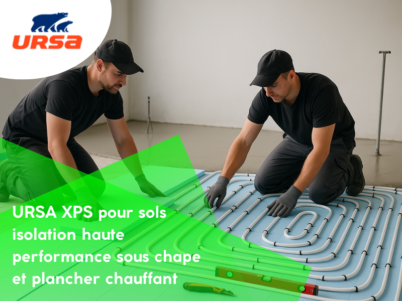 URSA XPS pour sols isolation haute performance sous chape et plancher chauffant