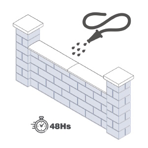 Finitions : mouiller l'ouvrage