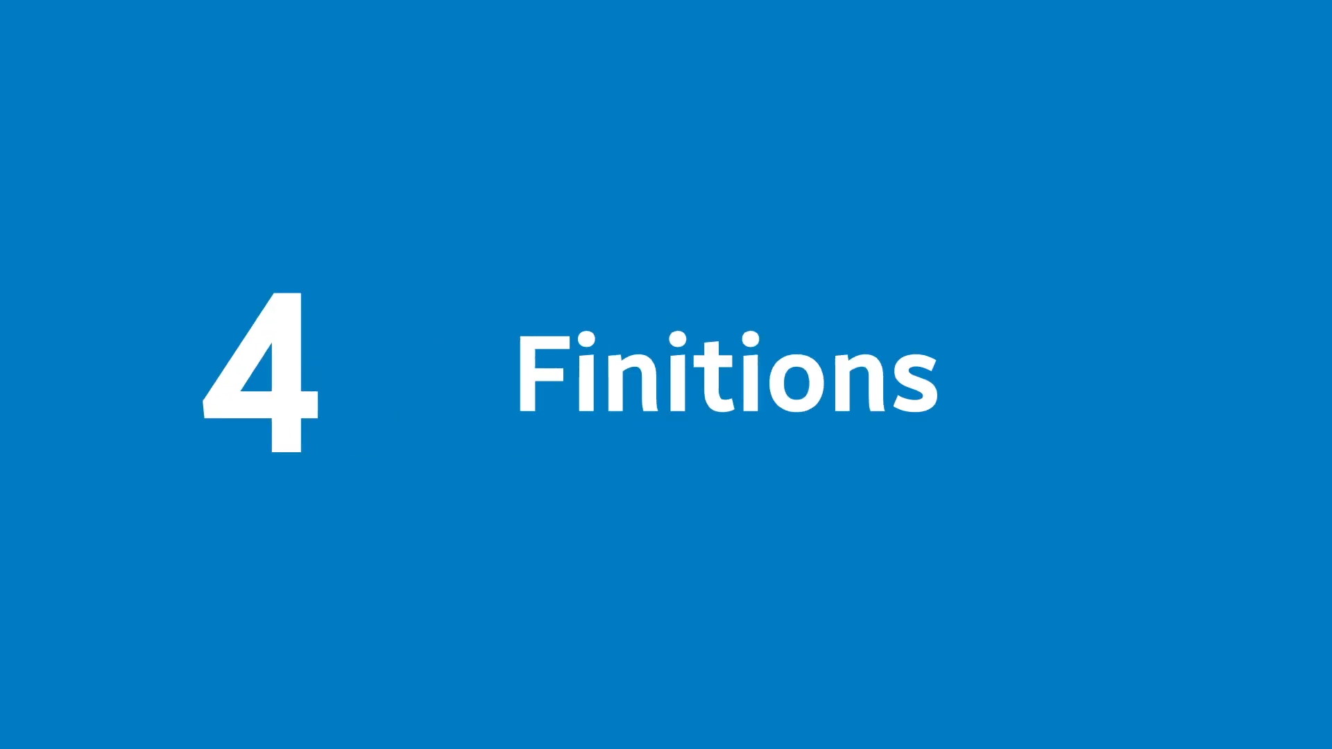 Finitions