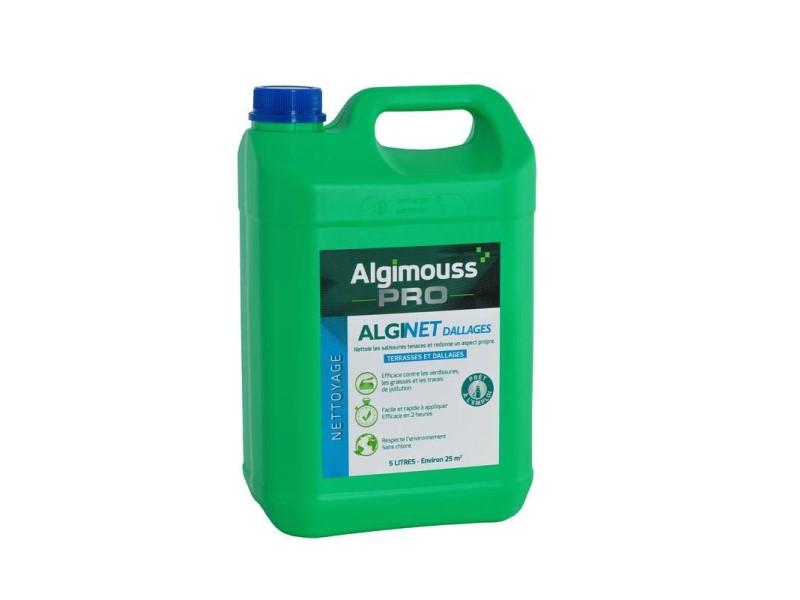 Étape 1 : Nettoyage avec ALGINET DALLAGES