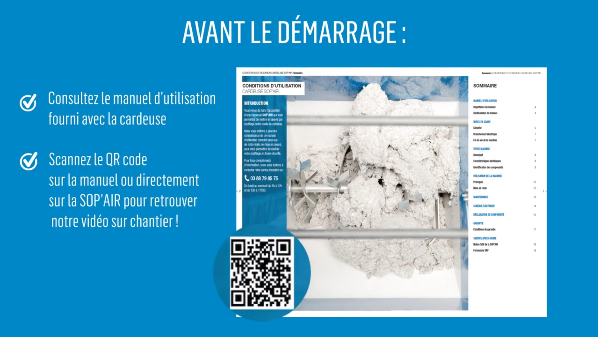 Première étape : préparation des combles et installation de la machine à souffler