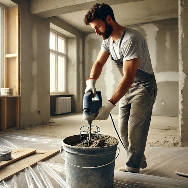 Étape 2 : préparation du mélange (gâchage)