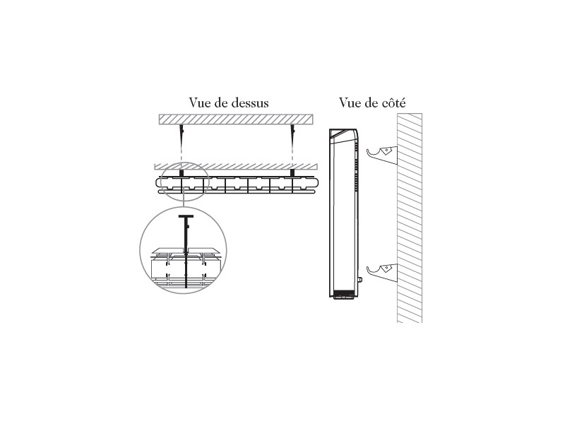 Étape 4 : Mise en place du radiateur sur les pattes de fixation